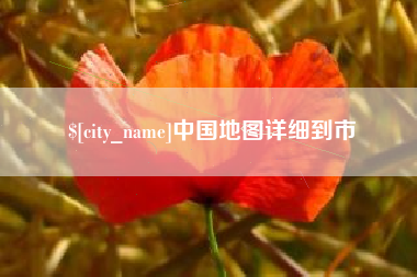 新安中国地图详细到市
