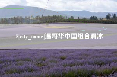新安温哥华中国组合滑冰