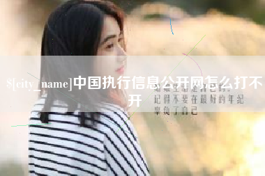 新安中国执行信息公开网怎么打不开