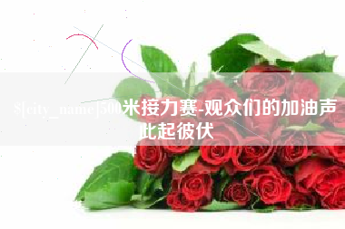 新安500米接力赛-观众们的加油声此起彼伏