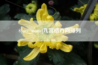 新安九宫格方向排列