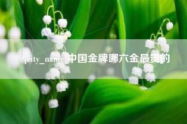 新安中国金牌哪六金最贵的