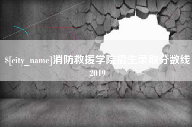新安消防救援学院招生录取分数线2019