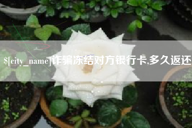 新安诈骗冻结对方银行卡,多久返还