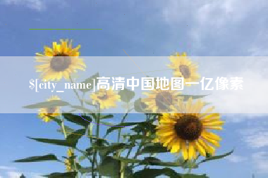 新安高清中国地图一亿像素