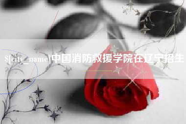 新安中国消防救援学院在辽宁招生