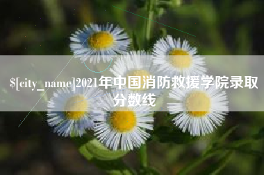 新安2021年中国消防救援学院录取分数线