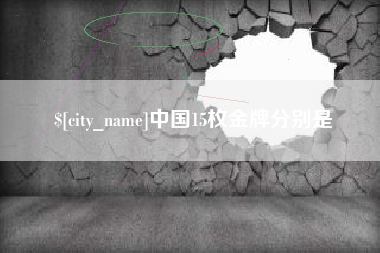 新安中国15枚金牌分别是