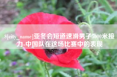 新安亚冬会短道速滑男子5000米接力-中国队在这场比赛中的表现