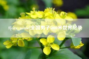 新安全国男子5000米世界纪录