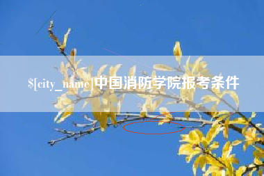 新安中国消防学院报考条件