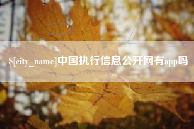 新安中国执行信息公开网有app吗