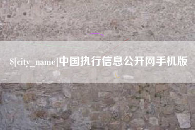 新安中国执行信息公开网手机版