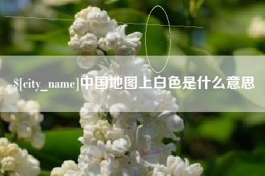 新安中国地图上白色是什么意思