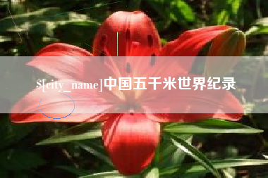 新安中国五千米世界纪录