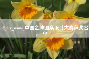 新安中国金牌图案设计大赛获奖名单