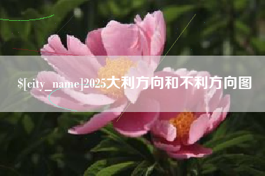 新安2025大利方向和不利方向图
