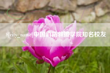 新安中国消防救援学院知名校友