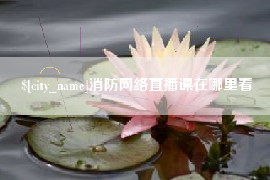 新安消防网络直播课在哪里看