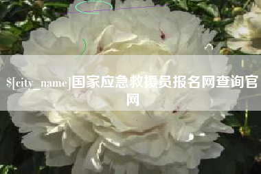 新安国家应急救援员报名网查询官网