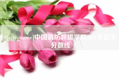 新安中国消防救援学院2021年招生分数线