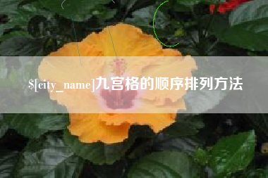 新安九宫格的顺序排列方法
