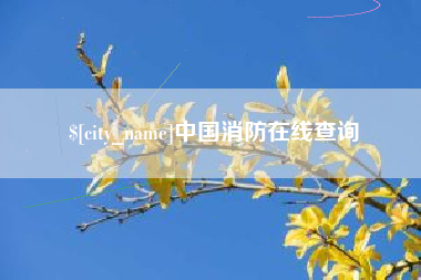新安中国消防在线查询