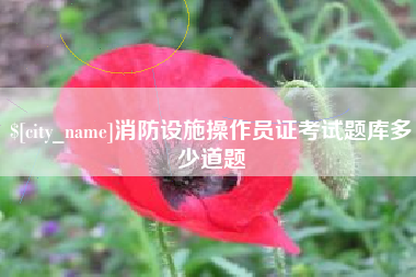 新安消防设施操作员证考试题库多少道题