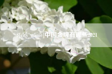 新安中国金牌有哪些2021