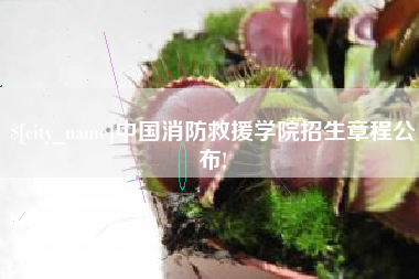 新安中国消防救援学院招生章程公布!