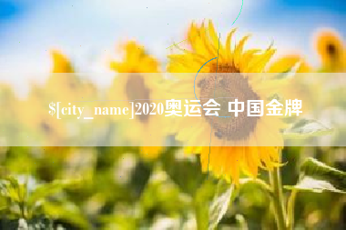 新安2020奥运会 中国金牌